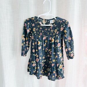 Smocked Fall Floral lightweight dress old navy 18-24 mo
